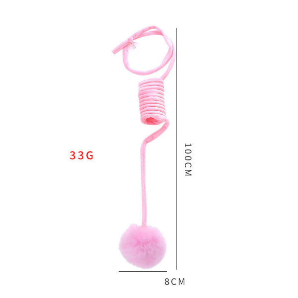 Cat Toy Self-Hi Sucker Spring Rabbit Hair Ball Interactive Play Pet Supplies Interactive Toys