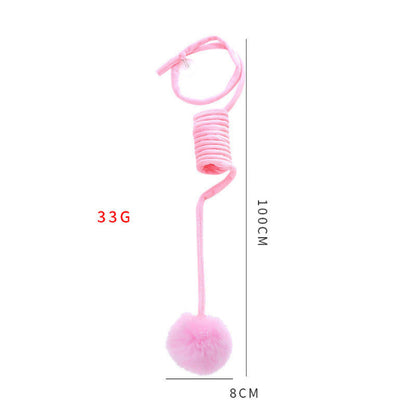 Cat Toy Self-Hi Sucker Spring Rabbit Hair Ball Interactive Play Pet Supplies Interactive Toys